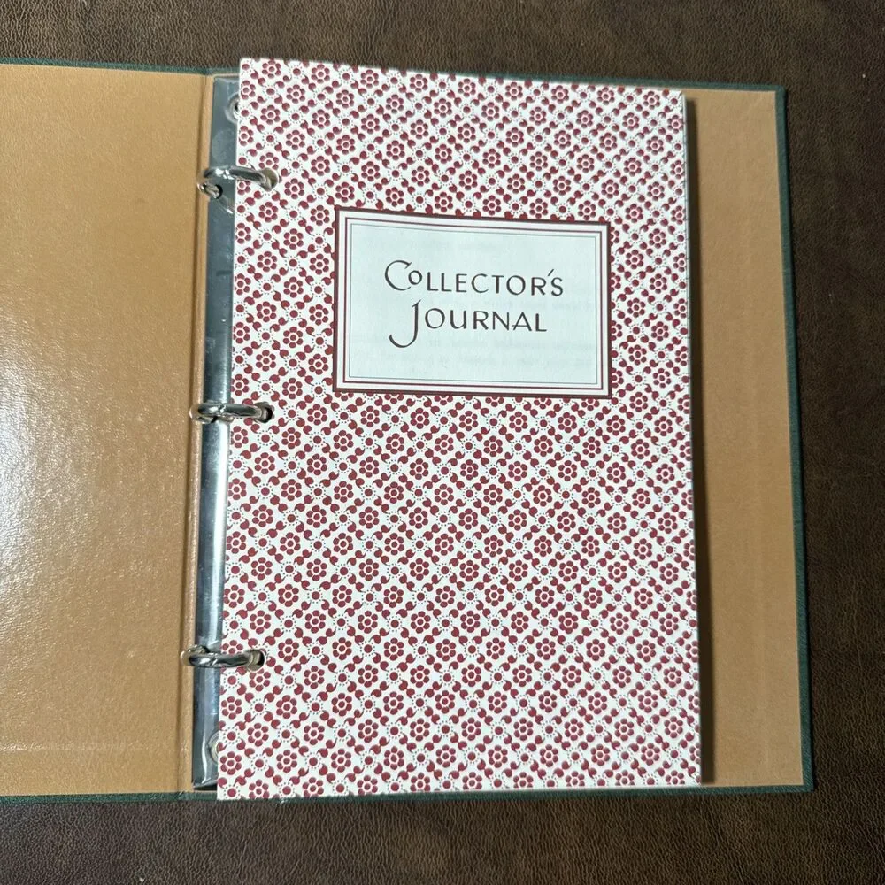 Vintage Caspari Collectors Journal Log Book 3 Ring Binder 1985 NEW No Writing
